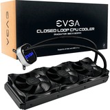 EVGA 360MM CPU CLC COOLER Placa base Sistema de refrigeración líquida todo en uno 12 cm Negro, Refrigeración por agua negro, Sistema de refrigeración líquida todo en uno, 12 cm, 74,82 cfm, Negro