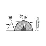 Easy Camp Tienda cúpula Setesdal 4, Tienda de campaña verde oliva