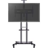 HAGOR HP Twin Stand HD 2,13 m (84") Negro, Sistema de soporte negro, 90 kg, 2,13 m (84"), 139,7 cm (55"), 800 x 500 mm, 1350 - 1650 mm