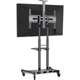 HAGOR HP Twin Stand HD 2,13 m (84") Negro, Sistema de soporte negro, 90 kg, 2,13 m (84"), 139,7 cm (55"), 800 x 500 mm, 1350 - 1650 mm