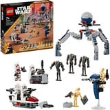 LEGO Star Wars Pack de Combate: Soldado Clon y Droide de Combate, Juegos de construcción Juego de construcción, 7 año(s), Plástico, 215 pieza(s), 227 g
