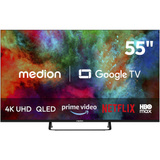 Medion LIFE MD 855701 Google TV, TV QLED negro
