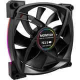 Montech AX120 PWM 120x120x25, Ventilador negro