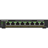 Netgear 8-Port Gigabit Ethernet High-Power PoE+ Plus Switch (GS308EPP) Gestionado L2/L3 Gigabit Ethernet (10/100/1000) Energía sobre Ethernet (PoE) Negro, Interruptor/Conmutador negro, Gestionado, L2/L3, Gigabit Ethernet (10/100/1000), Bidireccional completo (Full duplex), Energía sobre Ethernet (PoE)