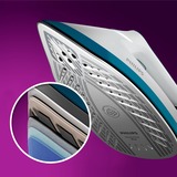 Philips PerfectCare 6000 Series PSG6022/20 Generador de vapor, Estación de planchado a vapor blanco/Azul, 2400 W, 500 g/min, Suela SteamGlide Plus, 6,5 bar, 1,8 L, 130 g/min