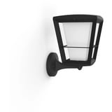 Philips White & Color Ambiance Econic Outdoor lámpara de pared de pie, Luz de LED negro