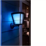 Philips White & Color Ambiance Econic Outdoor lámpara de pared de pie, Luz de LED negro