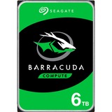 Seagate Barracuda 6TB disco duro interno 5400 RPM 256 MB 3.5" Serial ATA III, Unidad de disco duro 6 TB, 5400 RPM, 256 MB, 3.5", Serial ATA III