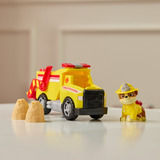 Spin Master PAW Patrol Fire Rescue, camión volquete Fire Rescue de Rubble con figura de acción, proyectiles y vehículo de juguete, juguetes para niños y niñas a partir de 3 años PAW Patrol Fire Rescue, camión volquete Fire Rescue de Rubble con figura de acción, proyectiles y vehículo de juguete, juguetes para niños y niñas a partir de 3 años, Camión basculante, 3 año(s), Plástico, Rojo, Amarillo