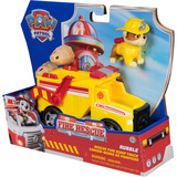 Spin Master PAW Patrol Fire Rescue, camión volquete Fire Rescue de Rubble con figura de acción, proyectiles y vehículo de juguete, juguetes para niños y niñas a partir de 3 años PAW Patrol Fire Rescue, camión volquete Fire Rescue de Rubble con figura de acción, proyectiles y vehículo de juguete, juguetes para niños y niñas a partir de 3 años, Camión basculante, 3 año(s), Plástico, Rojo, Amarillo