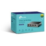 TP-Link TL-SF1005LP switch No administrado Fast Ethernet (10/100) Energía sobre Ethernet (PoE) Negro, Interruptor/Conmutador No administrado, Fast Ethernet (10/100), Energía sobre Ethernet (PoE)