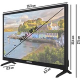 Telefunken XH24AJ600V, Televisor LED negro