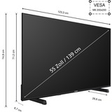Telefunken XU55FO754S, Televisor LED negro