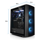 Thermaltake PC-000094-DE, Gaming-PC negro/Transparente