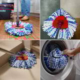 Vileda Cabezal de repuesto H2PrO CLASSIC para H2PrO Spin Mop, Cubierta de la fregona 