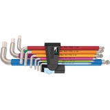 Wera 3950/9 Hex-Plus Multicolor Imperial Acero inoxidable 1 juego de llaves angulares, Destornillador negro