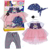 ZAPF Creation BABY born® Conjunto de niña pirata 43cm, Accesorios para muñecas 