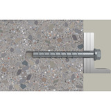 fischer Tornillo para hormigón UltraCut FBS II 8x70 20/5/- Hexagonal con arandela TX 