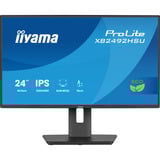 iiyama ProLite XB2492HSU-B1 pantalla para PC 60,5 cm (23.8") 1920 x 1080 Pixeles Full HD LED Negro, Monitor LED negro (mate), 60,5 cm (23.8"), 1920 x 1080 Pixeles, Full HD, LED, 3 ms, Negro