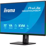iiyama ProLite XB3294UHSCP-B1 pantalla para PC 80 cm (31.5") 3840 x 2160 Pixeles 4K Ultra HD Negro, Monitor LED negro (mate), 80 cm (31.5"), 3840 x 2160 Pixeles, 4K Ultra HD, 2 ms, Negro