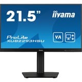 iiyama ProLite XUB2293HSU-B7 pantalla para PC 54,6 cm (21.5") 1920 x 1080 Pixeles Full HD LED Negro, Monitor LED negro (mate), 54,6 cm (21.5"), 1920 x 1080 Pixeles, Full HD, LED, 1 ms, Negro