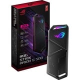 ASUS ROG Strix Arion S500 500 GB USB Tipo C 3.2 Gen 2 (3.1 Gen 2) Negro, Unidad de estado sólido negro, 500 GB, USB Tipo C, 3.2 Gen 2 (3.1 Gen 2), 1050 MB/s, 10 Gbit/s, Negro
