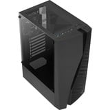 Aerocool Wave Midi Tower Negro, Cajas de torre negro, Midi Tower, PC, Negro, ATX, micro ATX, Mini-ITX, ABS, SPCC, 15,8 cm