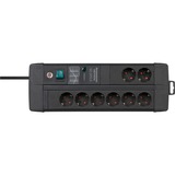 Brennenstuhl 1256000698, Regleta negro