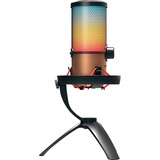CHERRY UM 9.0 PRO RGB Negro, Cobre Micrófono de superficie para mesa negro/Cobre, Micrófono de superficie para mesa, 24 bit, 192 kHz, 122 dB, Alámbrico, USB