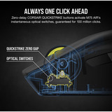 Corsair CH-931D010-EU/RF, Ratones para gaming negro