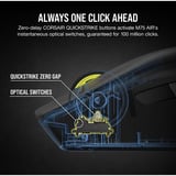 Corsair M75 Wireless Reacondicionado, Ratones para gaming negro