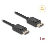 DeLOCK Cable DisplayPort 2.1 conector > conector DisplayPort, 16K, 80 Gbps negro