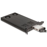 DeLOCK Tarjeta PCI Express x16 Delock marco intercambiable para 2 x M.2 NVMe SSD - Bifurcación, Chasis intercambiable 