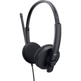Dell Auriculares estéreo Pro – WH1022, Auriculares con micrófono negro, Alámbrico, Llamadas/Música, 20 - 20000 Hz, 120 g, Auriculares, Negro