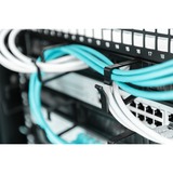 Digitus Accesorios para rack, Guía para cable negro, Panel de gestión de cables, Negro, Acero, 1U, 19", Turquía