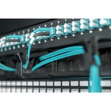 Digitus Accesorios para rack, Guía para cable negro, Panel de gestión de cables, Negro, Acero, 1U, 19", Turquía