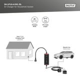 Digitus Cargador EV para enchufe doméstico negro/blanco