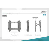 Digitus DA-90446, Soporte de monitor negro