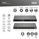 Digitus DS-55334, Conmutador HDMI negro