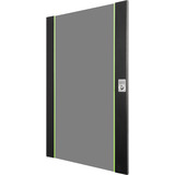 Digitus Puerta frontal de vidrio para armario de pared 19" 20HE serie Unique, Panel frontal negro