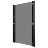 Digitus Puerta frontal de vidrio para armario de pared 19" 20HE serie Unique, Panel frontal negro