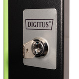 Digitus Puerta frontal de vidrio para armario de pared 19" 20HE serie Unique, Panel frontal negro