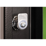 Digitus Puerta frontal de vidrio para armario de pared 19" 20HE serie Unique, Panel frontal negro