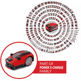 EINHELL 3413975 FREELEXO CAM PLUS 600, Robot cortacésped rojo/Negro
