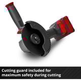 EINHELL Amoladora angular profesional a batería TP-AG 18/125 CE Q Li - Solo, 18 Voltios rojo/Negro