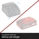 EINHELL Amoladora angular profesional a batería TP-AG 18/125 CE Q Li - Solo, 18 Voltios rojo/Negro