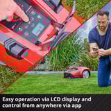 EINHELL Power X-Change Mähroboter FREELEXO CAM PLUS 600, Robot cortacésped rojo/Negro