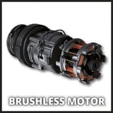 EINHELL Taladro atornillador percutor profesional a batería TP-CD 18/50 Li-i BL Solo, 18Volt, Martillo atornillador rojo/Negro