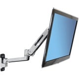 Ergotron LX Sit-Stand Wall Mount LCD Arm 106,7 cm (42") Acero inoxidable Pared, Soporte de monitor plateado, 11,3 kg, 106,7 cm (42"), 75 x 75 mm, 200 x 100 mm, Acero inoxidable