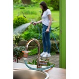 GARDENA Equipo básico para interiores, conectores para grifos de interior, Piezas de la válvula gris claro/Naranja